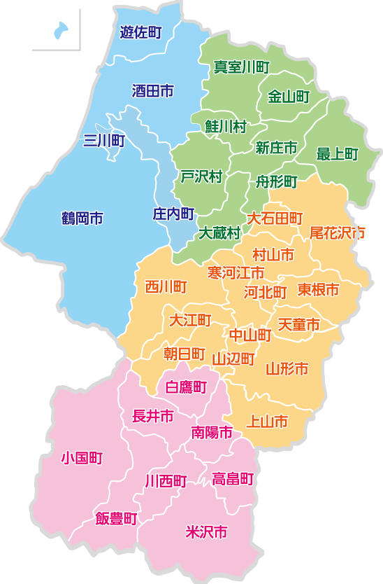 山形県マップ